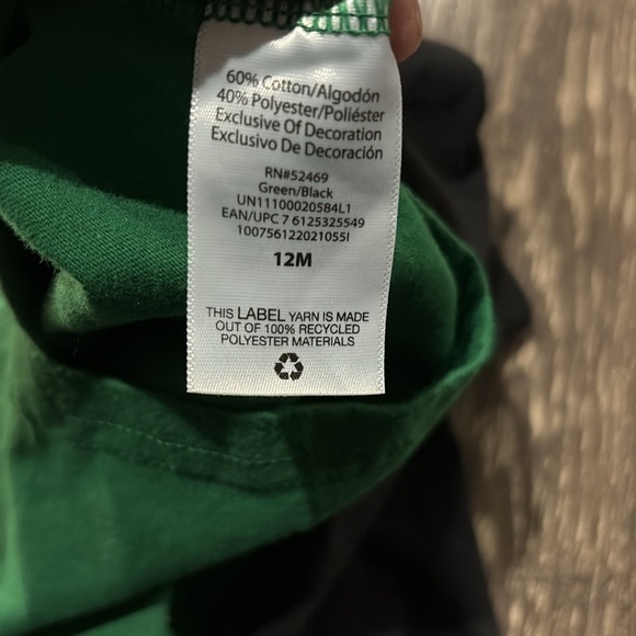 One Lucky Dude St. Patrick's Day Green and Black long sleeve top - Picture 5 of 5